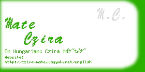 mate czira business card